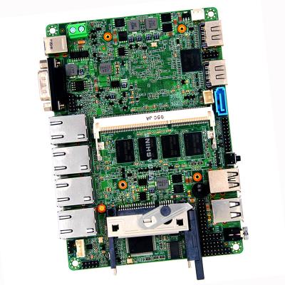 China 4 Lan 3.5 pulgadas Firewall Motherboard Cuatro nucleos E3845 a bordo 4GB RAM Soporte Cfast en venta