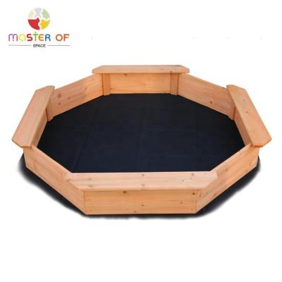China 3 Years+ Kids Garden Small Wooden Indoor Playground Sandbox With Bench W01D160 for sale