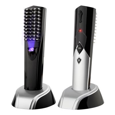 China Hair Growth Infrared Blue Led Massage Light Hair Massager Anti Regrowth Hair Therapy Loss Laser Comb for sale