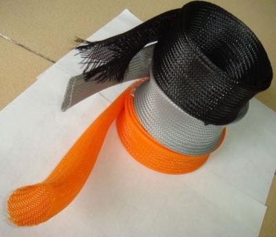 China ANIMAL DOMÉSTICO rojo gris negro y el envolver trenzado extensible de nylon para la protección del cable en venta