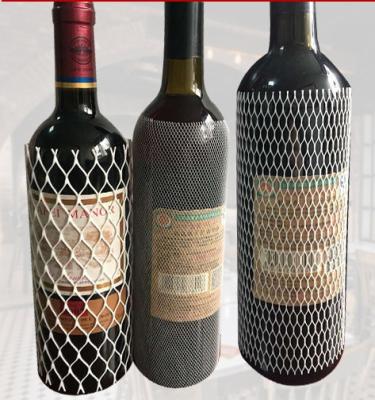 China Luvas protetoras da garrafa da malha do PE, malha plástica que Sleeving para o grupo da rede da garrafa de vinho à venda