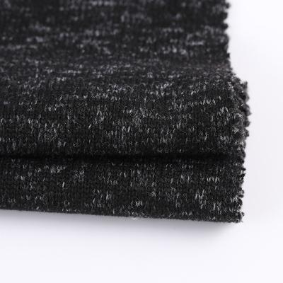 China 300gsm 100% Polyester Cationic Dye Hacci Knit Sweater Fleece Fabric for sale
