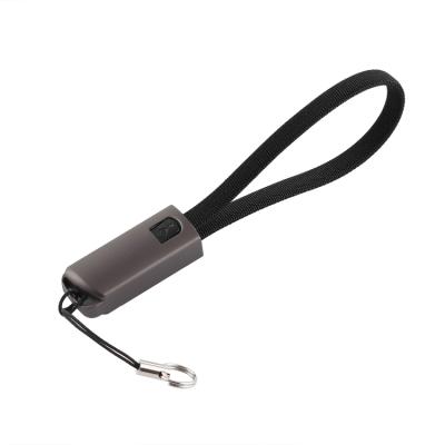 China Fast Charging Speed Mobile Phone Charging Cable 2 In 1 Key Chain For Type C Micro USB Lightning for sale