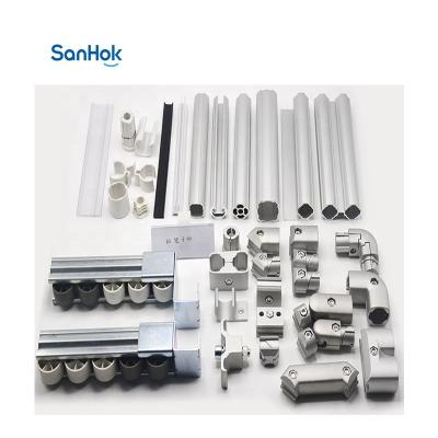 China Lightweight and easy to assemble aluminum lean structural tubing for pipe system for sale