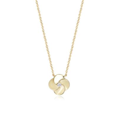 China Fashionable Wholesale Fashion Cute Women's Silver Windmill 925 Pendant Necklace for sale