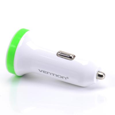 China Twin USB Socket DC5V 2.1A / 1A Portable Dual USB Car Charger for sale