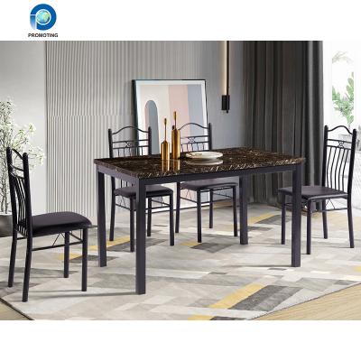 China New model table and chairs popular modern extendable dining table for dining room for sale