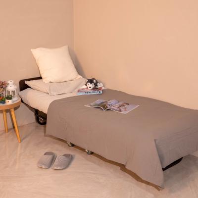 China Cheap Folding Bed (Other) Metal Adjustable Foldable Bed Space Saving Easy Assemble Single Bed for sale