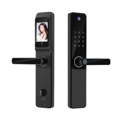China S802Pro HD Camera Inteligente Tuya Biometric Fingerprint & IC Card Key Smart Home Door Lock With WiFi Connectivity for sale