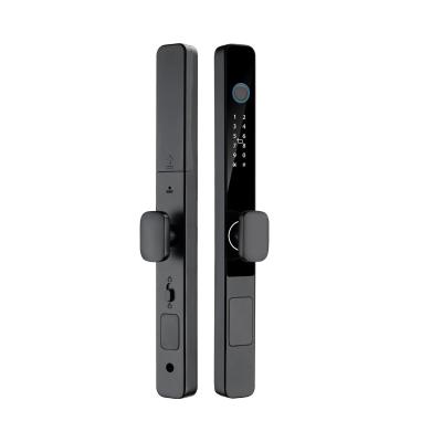 Китай Qleung S608 водонепроницаемый TTlock Tuya Smart Key Цифровые замки отпечатки пальцев Алюминиевые электрические Сдвижные стеклянные двери продается