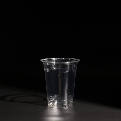 China 12oz helder plastic wegwerp PET-beker koud drankje Boba thee met afdruk logo Te koop