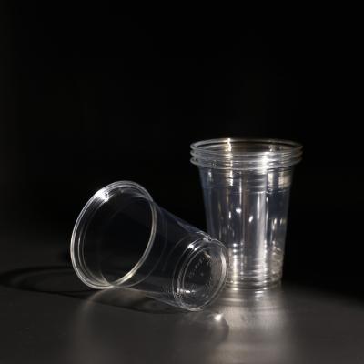 China Plastic wegwerp PET-beker met koepel deksel en plat deksel voor takeaway sap Te koop