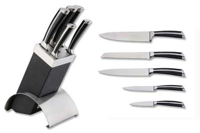 China Professional Chef Knife Set And Forged Kitchen Knives With Knife Black for sale