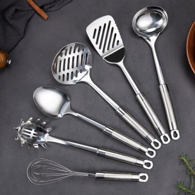 China OEM Kitchenware Cooking tools custom accessories with stainless steel holder ladle spoon turner for sale