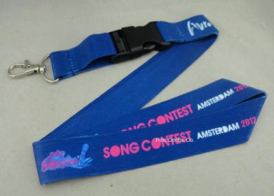 China Cinta promocional del cuello de la cinta/identificación de la medalla de la reunión de deporte de los acolladores de la impresión a todo color en venta