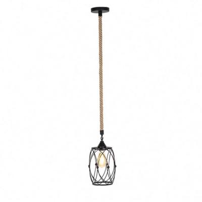 China Small Chrystal Hotel Traditional Chandelier Led Room Light 3000K Small Pendant Light Hemp Rope Hanging For Chandelier for sale