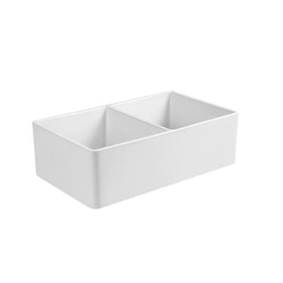 China Modern High Quality White Ceramic Pedestal Interior Wash Basin Bathroom Standing Sink for sale