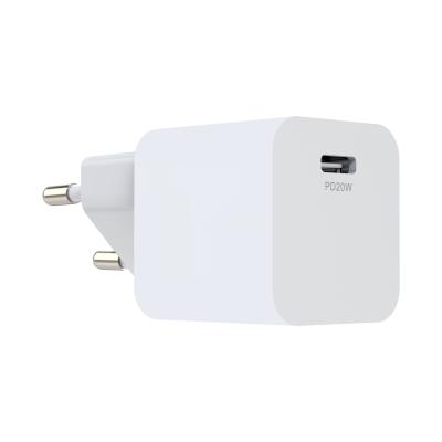 China Mobile Phone PD20W USB-C Fast Charger Home Type C 20w Wall Charger EU UK US Plug For Apple iPhone 12 Pro Charger for sale