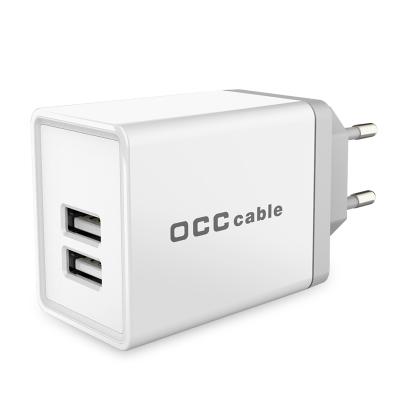 China Portable Charger Wall Charger 3.1A Mobile Phone EU/USA Chargers Travel Dual USB Charger For Samsung For iPhone for sale