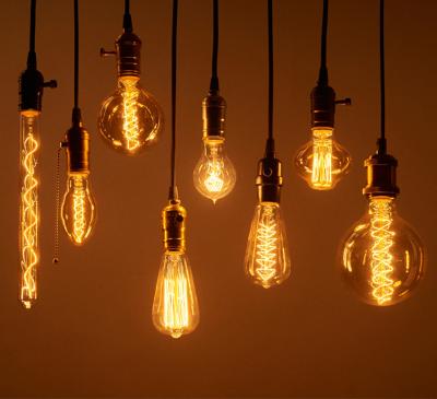China Antique Edison Bulb E27 220V 40W Vintage Nostalgic Vintage Edison Bulb Lamp Base G80 G125 ST64 G95 Tungsten Decor Filament Light Bulb Light Retro for sale