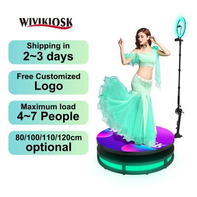 China Basic Configuration/Deluxe Configuration Dropshipping Rotating 360 Photobooth Wholesale 360 Photo Booth Electric Fence for sale