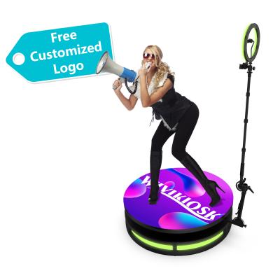 China Basic Configuration/Deluxe Configuration 120cm 360 Free Photo Booth Photobooth Props Rotating 360 Degree 360 Degree Portable Video Photo Booth for sale