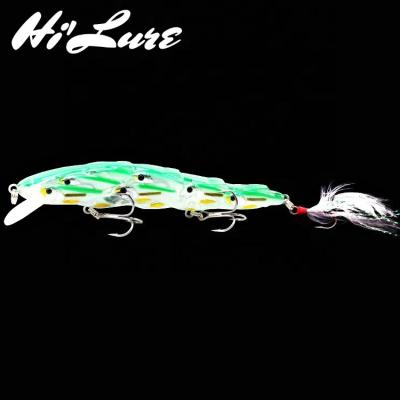 China ABS Plastic 17g 115mm Minnow Fishing Lure Hard Bait School Fish Jerkbait Sea Bass Wobbler Perch HHM04 for sale