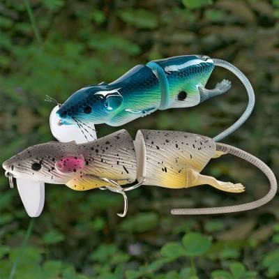 China ABS Plastic 85mm Minnow 16.3g Mouse Fishing Lure Attached Bait Sea Bass Floating Wobbler HHMS02 for sale