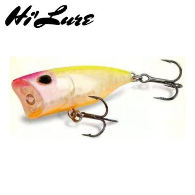 China ABS Plastic 40mm 3g Fishing Lure Mini Popper Artificial Hard Bait Small Top Water Fish Freshwater HXP05 for sale