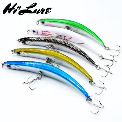 China ABS 95mm 8g/115mm Pencil 10.5g Bent Minnow Fishing Lure Artificial Bait Bass PESCA HBPE01 for sale