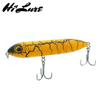China ABS Plastic 100mm Fishing 14g Artificial Lure Bait Pencil Walk Dog Bass Water Top PESCA HHPE07 for sale
