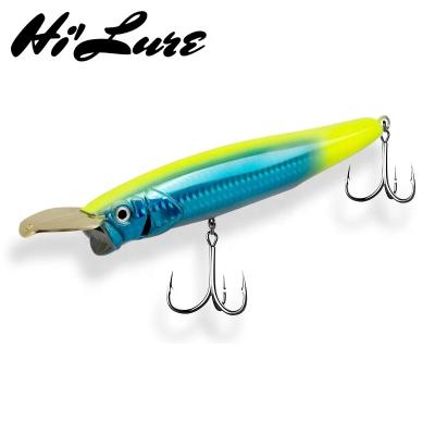 China PESCA HLPE01 artificial bass metal lip bait pencil 70mm 13g/85mm ABS plastic fishing lure 23g for sale