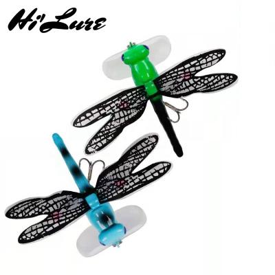 China ABS Plastic 70mm Dragonfly 6g Topwater Fishing Lure Artificial Hard Bait Crankbait isca HLM07 for sale