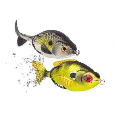 China PVC Lure 8.6g Lure 75mm Lure 8.6g Lure Lure 8.6g Soft Lure Plopper Pike Isca Topwater Prop Fishing Artificial Spinning Fish HHS01 for sale