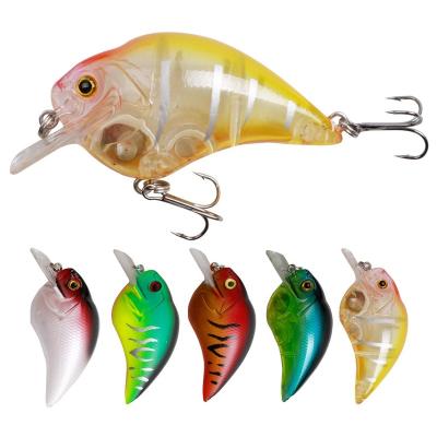 China 65mm Plastic Bait 14g Fishing Lure Artificial Crank Hard Sea Bass Pesca Crankbait Salt Water Fishing HLC02 for sale