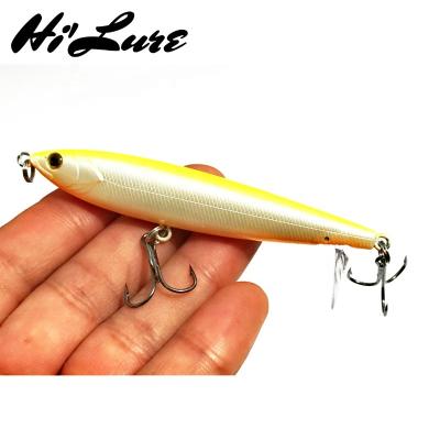 China ABS Plastic 80mm Fishing 13.5g Fishing Lure Pencil Bait Sea Bass Wobbler Artificial Hard Sinking Isca HYPE01 HYPE01 for sale