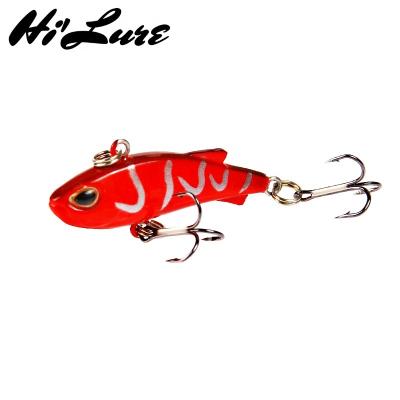 China ABS plastic 45mm fishing lure 4g vibration lure VIB bass winter ice sinking artificial hard spoon HXV08 for sale