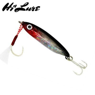 China Artificial Metal Jig Fishing Lure Groundbait Winter Ice Spoon HBJ01 7g 10g 15g 18g 25g for sale