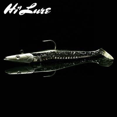 China ABS Plastic 125mm 22g Fishing Lure Jig Head Sea Bass Luminous Wobbler Artificial Soft Isca HBJS02 for sale