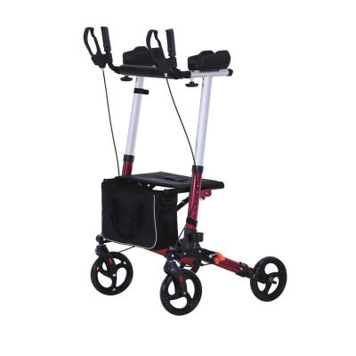 China Professional aluminum rollator wheelchair walker rollator for adult for sale