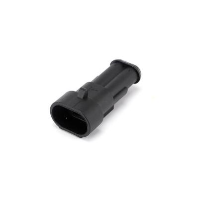 China 282104-1 Amp Connector Sheath 2 Pin Automotive Waterproof Male Cable Quick Connector Plug Terminal Joint for sale