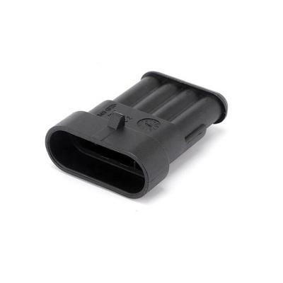 China 282106-1 Amp Connector Sheath 4 Pin Automotive Waterproof Male Cable Quick Connector Plug Terminal Joint for sale