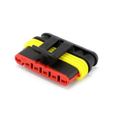 China 282090-1 Amp Connector Sheath 6 Pin Automotive Waterproof Female Cable Quick Connector Plug Terminal Joint for sale