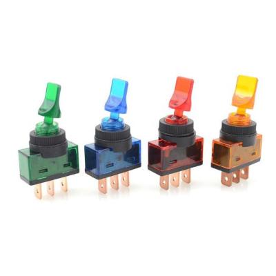 China State-of-the-art SPST 3P switch ASW-14D automatic modification ON-OFF switch (WITH lamp) with button holder height 12MM light rocker switch for sale