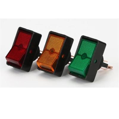 China Waterproof Push Button Switch Inverter 24V (WITH Lamp) 12V 220V 20A LED High Current Power Auto ON-OFF SPST 3P Switch for sale