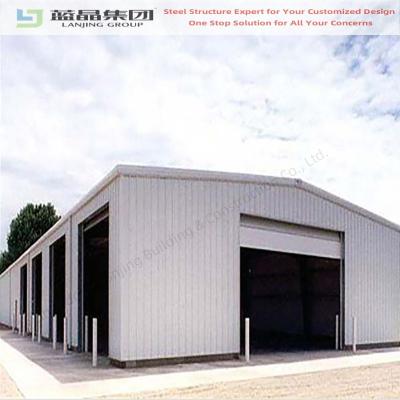 China Prefabricated Customized Steel Metal Workshop Warehouse Constructiegebouw met dakbekleding met staalplaat Te koop
