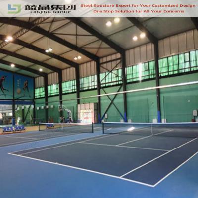 China Prefab Large Space Commercial Sport Hall Warehouse Steel Structure Building Workshop Plant Storage Warehouse Sandwich Panel for sale