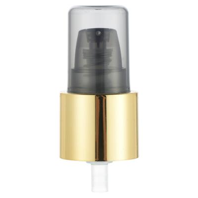 China Non-Refillable External Spring Powder Pump Luxury Customizable Cream Pump With Full Cap for sale