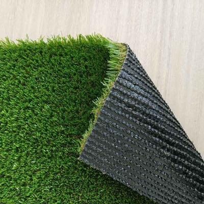 China 20mm Non Infill Synthetic Turf PU Adhensive Green Landscape Synthetic Grass Customizable Roll Size for sale