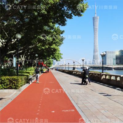 China Pistas de correr EPDM al aire libre para todo tipo de climas Pistas de correr recicladas Superficie de parque infantil para deportes al aire libre, zonas de acondicionamiento físico, parques públicos y zonas recreativas en venta